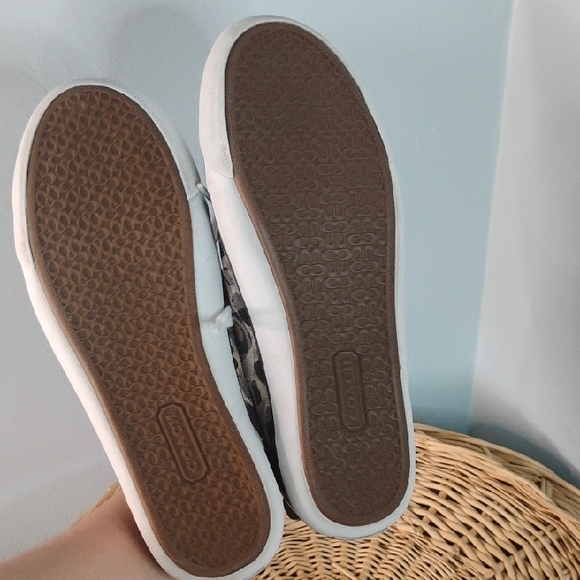 COACH Barrett Low Top Leopard Print Women's Lace Up Sneakers Size 8B Casual - Picture 12 of 12
